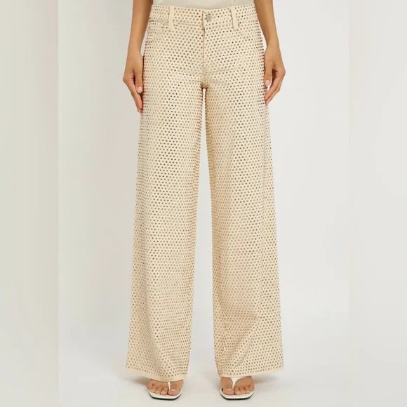 Alice and Olivia EMBELLISHED JEAN New with Tag - Picture 3 of 9